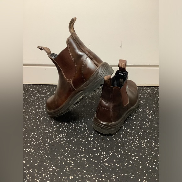 Brown blundstone steel toed boots men’s size 8 women’s 10 - Picture 2 of 6